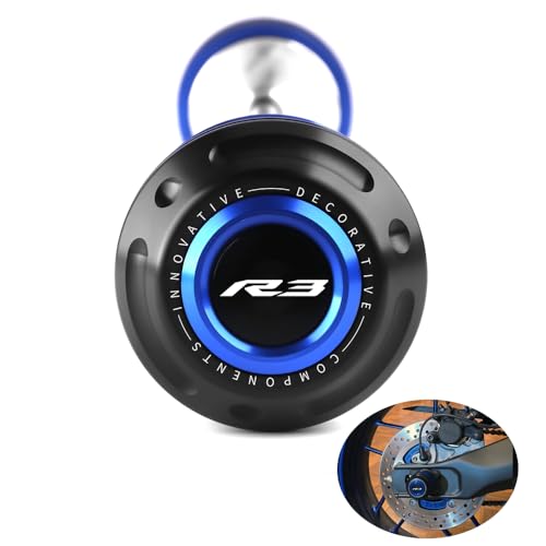 Motorcycle Rear Wheel Axle Fork Slider Crash Protector Compatible With YZF R3 YZFR3 YZF-R3 2020 2021 2022 2023 2024 2025 | YZF300 Accessories (blue) - color: blue