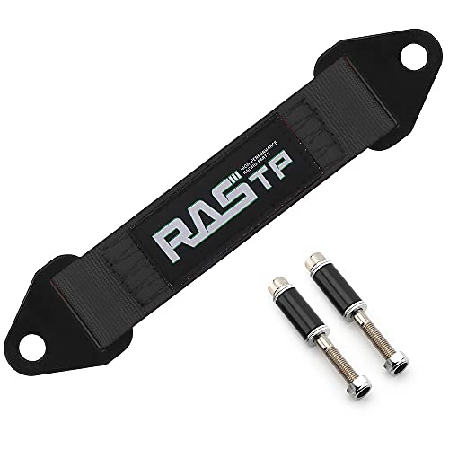 RASTP Limit Strap, Premium Quad Wrap Limit Strap Car Hauler Axle Straps Truck Wrecker Wheel Tie Down Strap with 10,000 Lb Webbing Strength (10 Inch,Black) - color: Black, size: 10 Inch