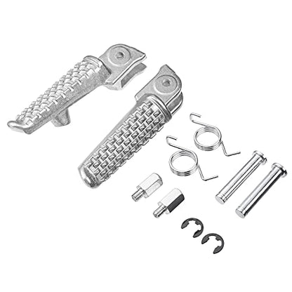 Front Foot Pegs Pedal Footrests for Honda CBR 600RR 2007-2019 Models, Bolt Diameter : 6mm (Front-White-1) - color: Front-White-1