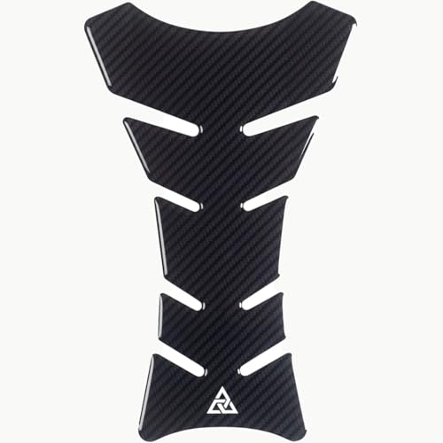 Autodomy Motorcycle Tank Protector Valid for Any Model V1 | Motorcycle Tank Pad Universal 20x12,5 cm (7.87x4.92 inches) | Resists Rain and Sun (Carbon) - color: Carbon