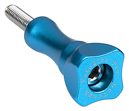 Fotodiox GoTough 35mm Blue Metal Thumbscrew Compatible with GoPro HERO3, HERO3+, HERO4, HERO5, HERO6, HERO7 2-Prong Mounting System Pro - color: Blue, size: Medium