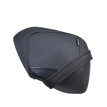 ShinKanSen Motorcycle Soft PU Leather Rear Pillion Seat Pad Set Seat Rear Passenger Seat Covers Replacement Compatible with Ka&wa&sa&ki Ninja 400 Z400 Z-400 Accessories 2018-2024 (Rear Seat-Black) - color: Rear Seat-Black