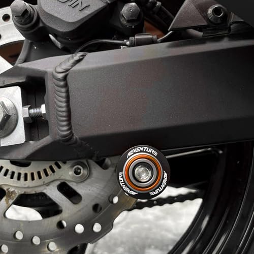 Compatible with KTM 390 790 890 1050 1090 ADVENTURE 2022-2024 2025 2026 CNC Motorcycle M10 Swingarm Spools Sliders Stand Screw (Orange) - color: Orange