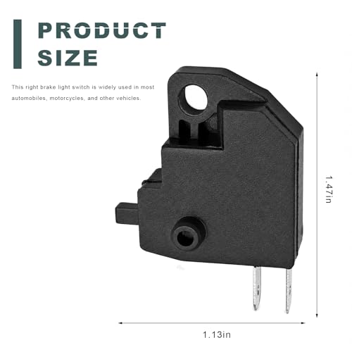 Motorcycle Right Brake Light Switch, Front Hydraulic Brake Master Cylinder Light Stop Switch Replacement, Universal Disc Brakes Switches for Motorcycles Off-Road Vehicles - color: 1 PCS