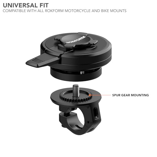 Rokform – Universal Motorcycle Mount Vibration Dampener, for Motorcycle and Bike Phone mounts, for iPhone, Samsung, & Pixel Twist Lock Cases (Black)