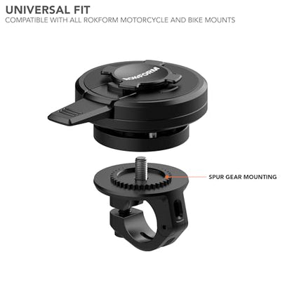 Rokform – Universal Motorcycle Mount Vibration Dampener, for Motorcycle and Bike Phone mounts, for iPhone, Samsung, & Pixel Twist Lock Cases (Black)