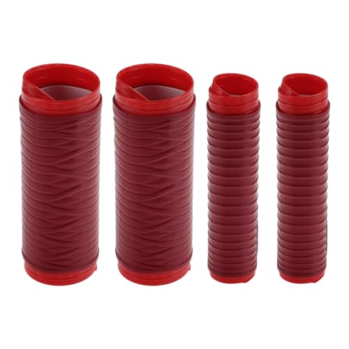1.57" /40 mm 1.57 "/40 mm Motorcycle Hand Grips Cover Kit Non Slip Silicone Handlebar Grips Maroon 1 Set Spiral Cross Pattern - color: Maroon
