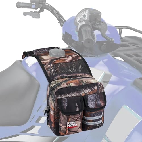 KEMIMOTO ATV Tank Bag Water-resistant Cooler All Terrain Vehicles Accessories Motorcycle Saddle Bag Compatible with Most ATVs and Snowmobiles Bicycles, Camo - color: Camo
