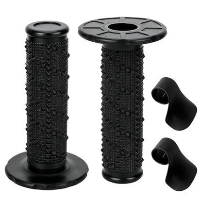 HIAORS 7/8" Handlebar Handle Grips Compatible with 50cc 70cc 125cc 150cc CRF50 XR50 CRF70 CRF125 TTR90 TTR110 TTR125 PW80 KLX250 SSR125 TaoTao Apollo Pit Dirt Bikes Motocross Motorcycles Parts Black - color: black