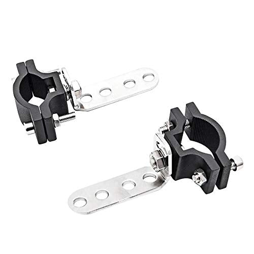 Motorcycle 1.2 Inch Mount Brackets Bicycle Car Bull Bar Holder Clamp Samman Off Road Tube Clamps Mounting Brackets for LED Light bar Work Lights Lamps 2PCS (Pack of 2) - size: 0.7'' to 1.2'' (Pack of 2)