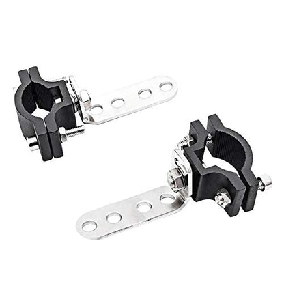 Motorcycle 1.2 Inch Mount Brackets Bicycle Car Bull Bar Holder Clamp Samman Off Road Tube Clamps Mounting Brackets for LED Light bar Work Lights Lamps 2PCS (Pack of 2) - size: 0.7'' to 1.2'' (Pack of 2)