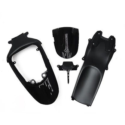 Gloss Black Motorcycle Fairings Compatible for Suzuki 06 07 GSXR600 GSXR750 K6 2006 2007 GSX-R600 GSX-R750 Fairing Kit ABS Plastic Injection Bodywork Body Kits - color: Gloss Black