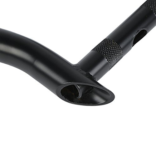 CUSTOM CHROME CCI 10" Rise 1-1/4" Fat Bamboo Ape Hanger Handlebar Fit For Harley Dyna Fat Bob 2008-2017 Low Rider 2016-2017 Street Bob 2007-2017 Wide Glide EFI 2004-2006 - size: 10" Risers