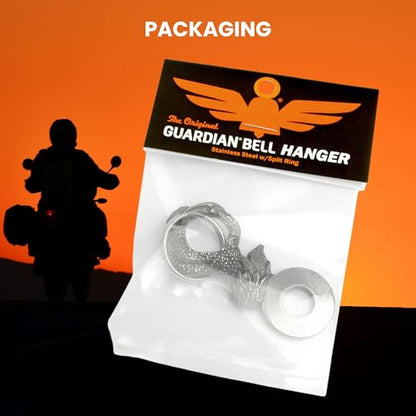 Guardian Bell Eagle Claw Good Luck Bell Hanger Mount | Motorcycle Bell | Lead-Free Pewter | Made in USA - color: Claw