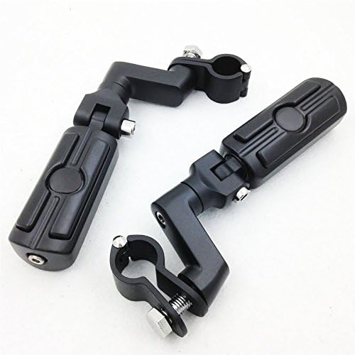 XKMT-Front Rider 1.5" 1 1/2" Highway Radical Skull Foot Peg Clamps Compatible With TRIUMPH ROCKET 3 2300cc Motorcycle [B012FGV8UC]