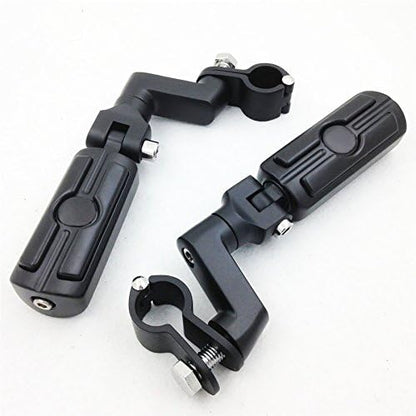 XKMT-Front Rider 1.5" 1 1/2" Highway Radical Skull Foot Peg Clamps Compatible With TRIUMPH ROCKET 3 2300cc Motorcycle [B012FGV8UC]