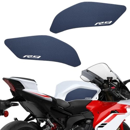 2025 New For YAMAHA YZF-R9 YZF R9 2026 Side Fuel Tank pad Tank Pads Protector Stickers Knee Grip Traction Pad （black）