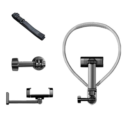 Neck Mount for Action Camera with Air Cushion, POV Hands Free Mount with Adjustable Chest Strap, First Person View Stabilizer Compatible for GoPro, DJI, Insta360 and Most Action Cameras