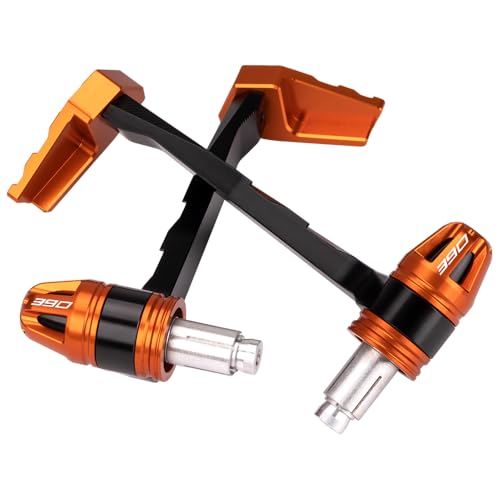 Motorcycle Brake Clutch Lever Guard Protector for 390 Adventure R 2025 390 Adventure 2020-2024 with Bar Ends Fits 7/8" Handlebars T6061 Aluminum Accessories (Orange) - color: Orange