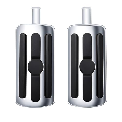 Motorcycle HD Highway Foot Pegs, Footrest, 10mm, Compatible with Harley Touring Electra Street Road Glide - color: Chrome#8