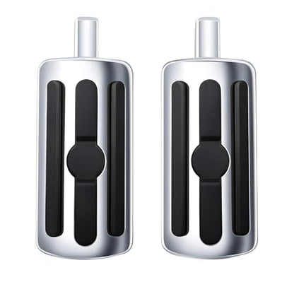 Motorcycle HD Highway Foot Pegs, Footrest, 10mm, Compatible with Harley Touring Electra Street Road Glide - color: Chrome#8