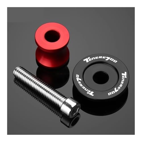 Swing Screw Sliders Spools for TENERE 700 Tenere T7 Rally 2020 2021 2022 2023 2024 2025 Motorcycle Accessories CNC Swingarm Spools Slider Screw Stand 6MM - color: Yellow