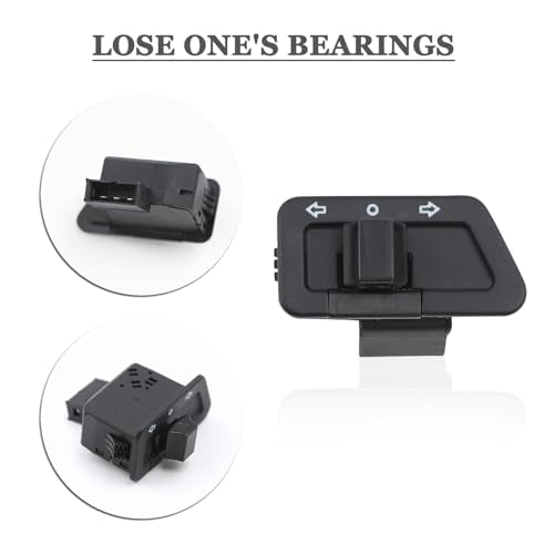 Mokuo Motorcycle Handle Switch Button in PP Material Compatible with Chinese GY6 4-Stroke Scooter Mopeds Jonway Taotao Roketa Parts