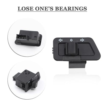 Mokuo Motorcycle Handle Switch Button in PP Material Compatible with Chinese GY6 4-Stroke Scooter Mopeds Jonway Taotao Roketa Parts