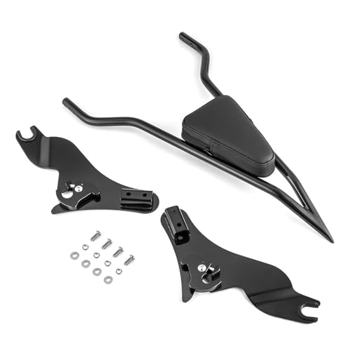 Mofun 27" Tall Sissy Bar Detachable Passenger Backrest Rear Pad Compatible with Harley Touring Street Electra Road Glide Road King FLHX FLHT Motorcycle Passenger Backrest, 2009-2025 Black