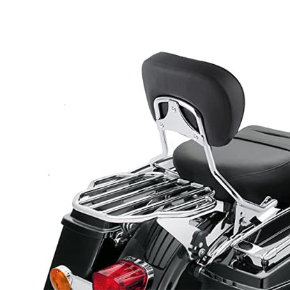 XFMT Motorcycle King Detachable Two-Up Luggage Rack for Harley Touring Road King Street Glide Road Glide Electra Glide 2009-Later, Chrome - color: Harp-Shape Luggage Rack-Chrome