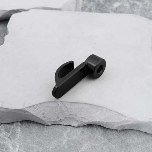 2Pcs Motorcycle Handlebar Hook CNC Aluminium Helmet Hook Suitable for Motorcycle Helmets Gloves Cups(Black) - color: Black