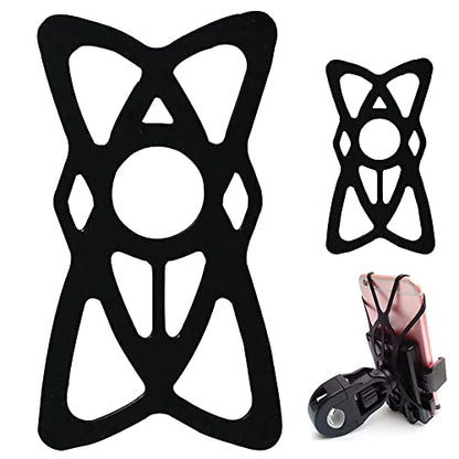 Kinizuxi Motorcycle Phone Mount Tether 6 Pack,Replacement Silicone Bands for Bike Phone Holder, Phone Holder Grip Rubber Strap Security Bands for Bike, Bicycle,Motorcycle, Handlebar,Scooter