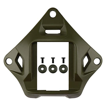 Tactical Helmet NVG Mount Shroud Steel Sports Camera Bracket Base for Fast Helmet - color: OD