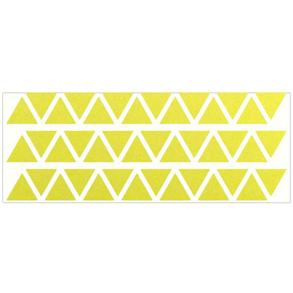 LiteMark Reflective Triangle Sticker for Bike, Helmet, Lemon Yellow, 1 Inch - Pack of 42 Pcs - color: Lemon Yellow