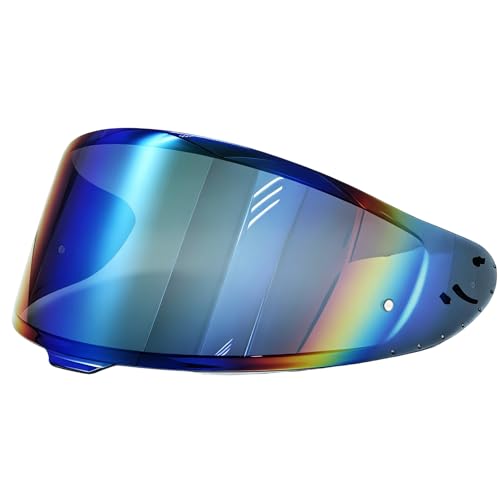 Shoei RF1400 X15 Helmet Visor Replacement Shield, Anti-Fog Sun Shield Accessory Compatible with RF-1400, CWR-2, X15, Z8, X-SPR PRO(Gradient Green) - color: Gradient Green