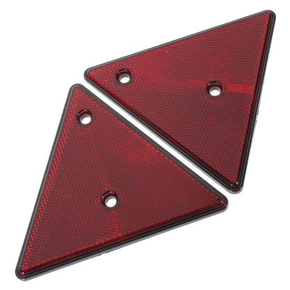 Holibanna 2pcs Reflective Triangle Warning Signs for Cars Emergency Road Reflectors Weatherproof for Roadside Assistance and Vehicle Maintenance