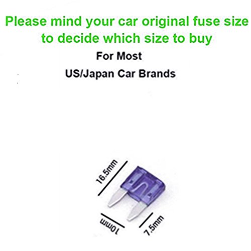 Car Inline Blade Fuse Holder Box In-Line AWG Wire Copper Waterproof Medium Size Black + Red (5PCS)