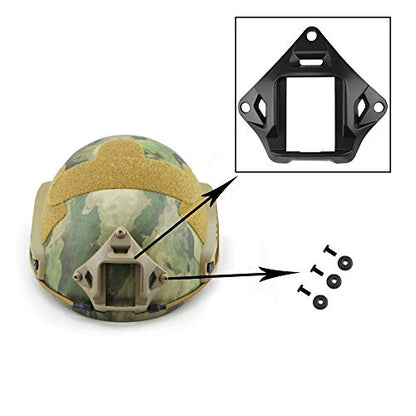 Tactical Helmet NVG Mount Shroud Steel Sports Camera Bracket Base for Fast Helmet - color: Black