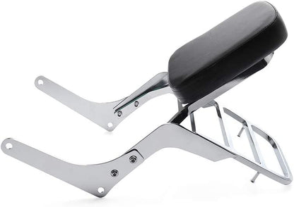 Motorcycle Rear Seat BackRest Sissy Bar Back Rest Compatible For Honda Rebel CA250 CMX250 CMX (Silver)