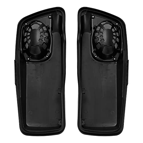 HR3 Twisted Cherry Saddlebag Lids w/ 5"x7" Speaker Grills Compatible with 2018 Street Glide Special Ultra Limited FLHTKL 2018-2019 Road Glide FLTRU (Replace for OEM)
