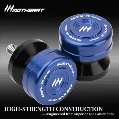 M8 Motorcycle Swingarm Sliders For GSX-R600 1992-2026 GSX-R 600Z 2022-2026 Swingarm Spools CNC Aluminum Heavy-Duty gsx-r 600 600z Accessories (Blue) - color: Blue