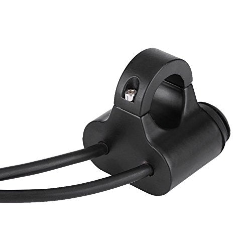 Universal Motorcycle Handlebar Switch, 22mm Dual Control Button for Headlight, Fog Light, Horn, Black Plastic and Brass Construction - size: Model A