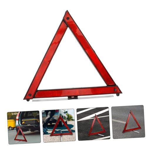 Alipis 5pcs Reflective Safety Triangle Kit Foldable Emergency Warning Sign for Vehicles Roadside Safety Tool for Breakdown Situations