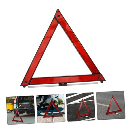 Alipis 5pcs Reflective Safety Triangle Kit Foldable Emergency Warning Sign for Vehicles Roadside Safety Tool for Breakdown Situations