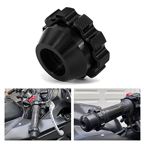 POCHY Motorcycle Throttle Lock Cruise Control Throttle Clamp Assist End Bar for Yamaha YZF R6 FJR1300 2006-2020 YZF-R1 1998-2020 Handlebar End (Color : A) - color: A