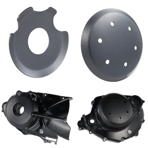 Xitomer Engine Cover Compatible with TW200 Motorcycle Engine Clutch Ignition Case Savers Guards Compatible with TW200 2003-2024 (Black)