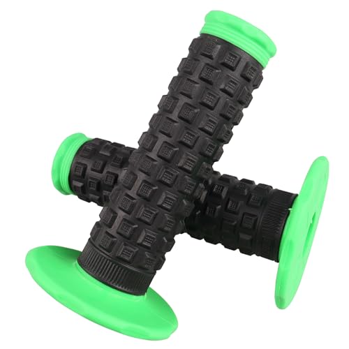 7/8" Dirt Bike Grip Rubber Anti-Slip Universal Motorcycle Grips Handlebar Racing Grip for Motocross Mini Bike Surron Light Bee x Grips KLX110 YZ450F XR50 CRF80 Motocross Grips - color: Green