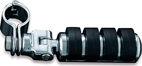 Kuryakyn 8033 Motorcycle Foot Control Component: Large ISO Pegs with Mounts and Magnum Quick Clamps for 1-1/4" Engine Guards or Tubing, Chrome, 1 Pair - size: Large