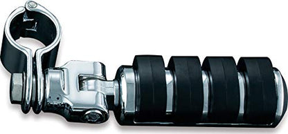 Kuryakyn 8033 Motorcycle Foot Control Component: Large ISO Pegs with Mounts and Magnum Quick Clamps for 1-1/4" Engine Guards or Tubing, Chrome, 1 Pair - size: Large