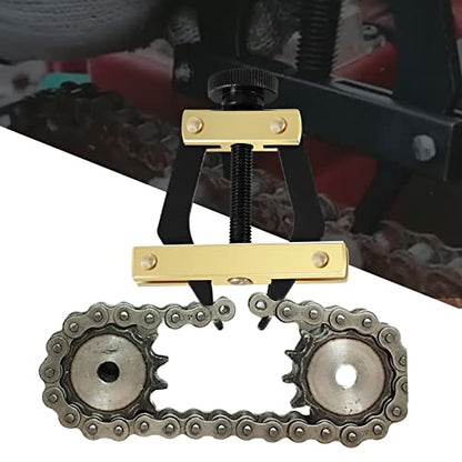 Roller Chain Breaker Cutter Chain Holder Puller Disassembly Tools Kit #25-60 Chains Replacement Set for Bicycle Motorcycle Go Kart ATV